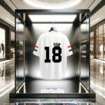 Back View of Virat Kohli in Indian Jersey White Cotton Oversized Printed Tshirt with number 18