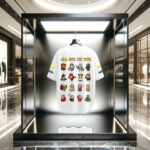 Back view of Minion Cotton White Oversized Printed Tshirt