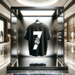 Back of Real Madrid Ronaldo's Cotton Black Oversized Printed Tshirt with 7