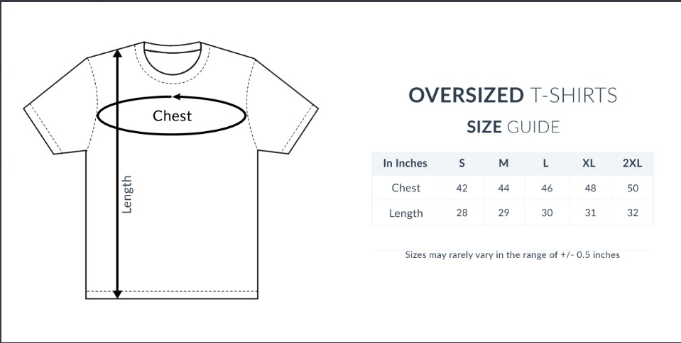 mutantee_size_chart