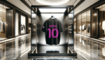 Front of Lionel Messi Inter Miami Black and Pink Oversized Printed Tshirt