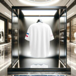 Back of Minato X FC Barcelona White Cotton Oversized Printed Tshirt - Anime X Football